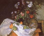 Paul Cezanne Still life with Flowers and Fruit France oil painting reproduction